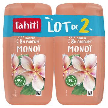 Gel douche TAHITI Parfum 8h Monoï - 2x250ml