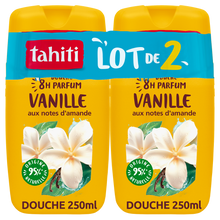 Gel douche TAHITI 8h vanille et lait 2x250ml