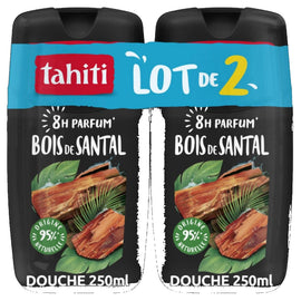 Gel douche TAHITI bois de santal 2x250ml