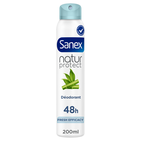 Déodorant spray SANEX bambou bio natur protect fresh efficacité - 200ml