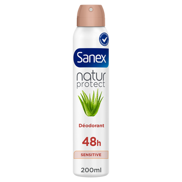 Déodorant spray SANEX Natur Protect Aloe Vera Bio Peaux Sensibles 48h200ml