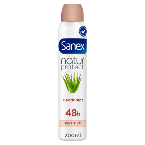 Déodorant spray SANEX Natur Protect Aloe Vera Bio Peaux Sensibles 48h200ml