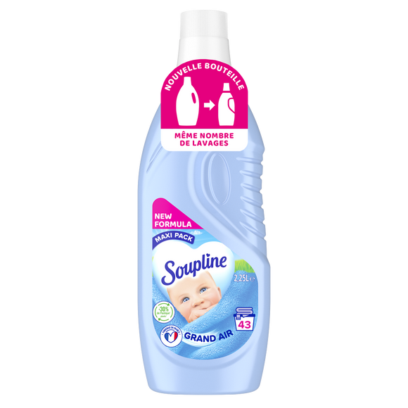 Adoucissant dilué SOUPLINE grand air 2.25L