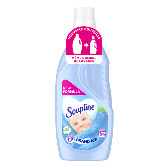 Adoucissant dilué SOUPLINE 3D Grand Air blue 1.5L