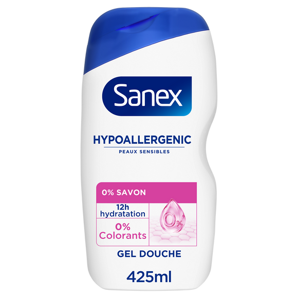 Gel douche hypoallergénique SANEX Derma Care 425ml