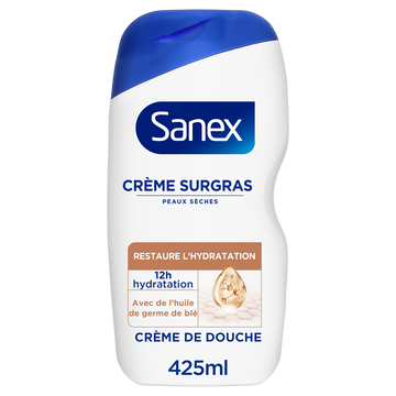 Gel douche SANEX surgras Crème Derma Care - 425ml
