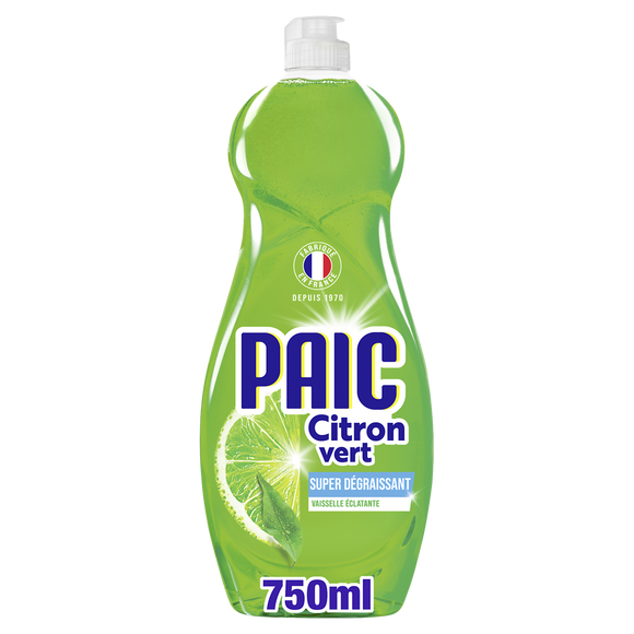 Liquide vaisselle citron vert PAIC éclat 750ml