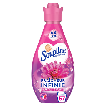 Adoucissant SOUPLINE Ultra Fraîcheur Infinie fleurie 740mL