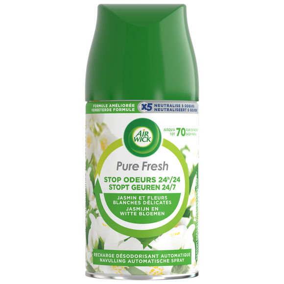 Kit Désodorisant automatique Pure Fresh Jasmin AIR WICK, 250ml