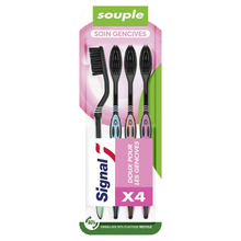 Brosse à dents manuelle soin gencives souple SIGNAL x 4