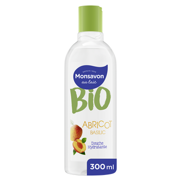 Gel douche abricot basilic bio MONSAVON 300ml