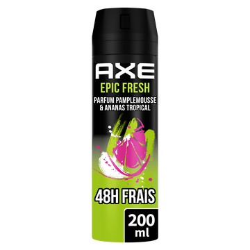 Déodorant Homme bodyspray epic fresh 48h Non-Stop frais AXE - Spray 200ml