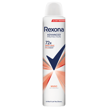 Déodorant femme musc 72h REXONA spray 200ml