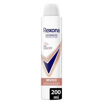Déodorant femme musc spray anti-transpirant 72h REXONA 200ml