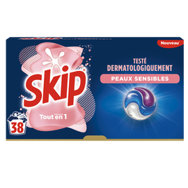 Lessive 3 en 1 sensitive SKIP 38 capsules 0,806kg