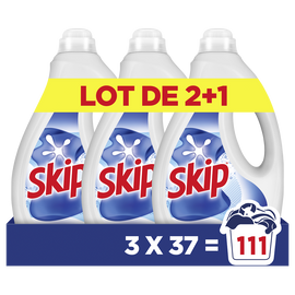 Lessive Liquide Active Clean SKIP - 3x37 Lavages (2+1 offert)