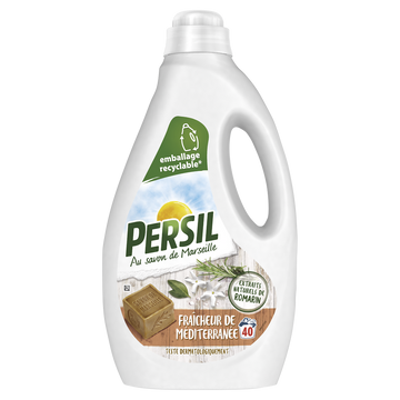 Lessive liquide éclat authentique fraicheur PERSIL 1,8l x40 lavages