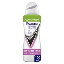 Déodorant aérosol REXONA invisible pure 72h 100ML