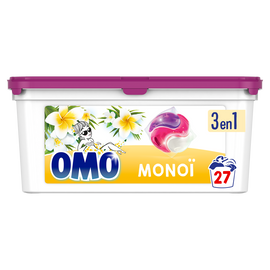 Lessive dosette Monoi OMO 27 capsules 0,467kg