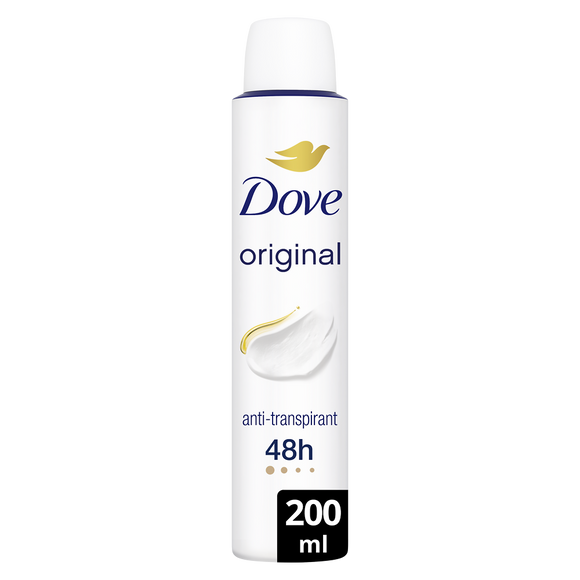 Déodorant spray DOVE anti-transpirant original 200ml