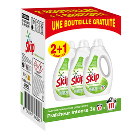 Lessive liquide fresh clean SKIP 1,665l x37 lavages 8L 2+1