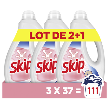 Lessive liquide sensitive SKIP 1,665l x37 lavages 2+1