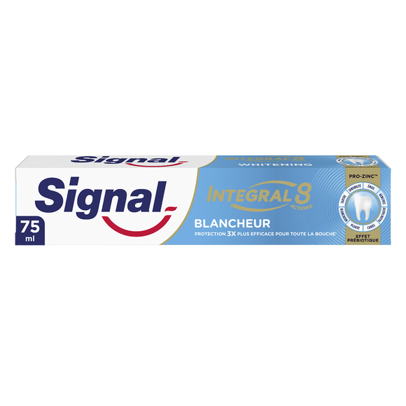 Dentifrice SIGNAL Integral 8 blancheur prébiotique 75ml