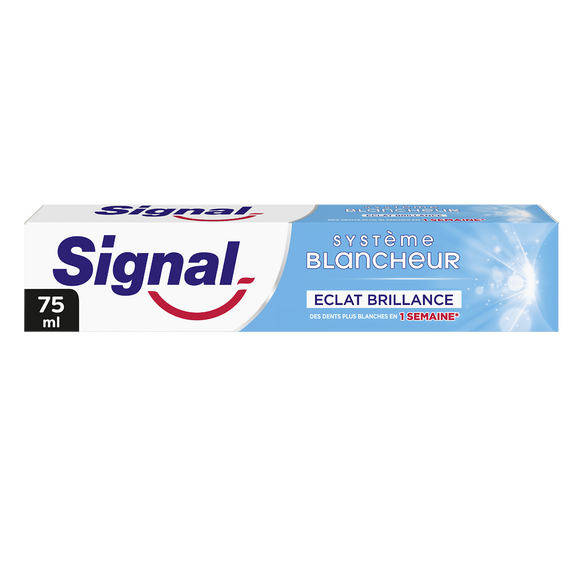 Dentifrice système blancheur éclat brillance 1 semaine SIGNAL 75ml