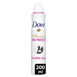 Déodorant Invisible DOVE Zero 200ml