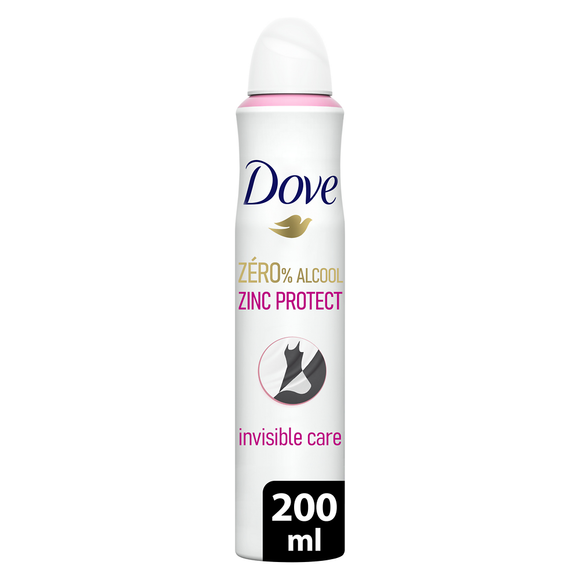 Déodorant spray Invisible DOVE Zero 200ml
