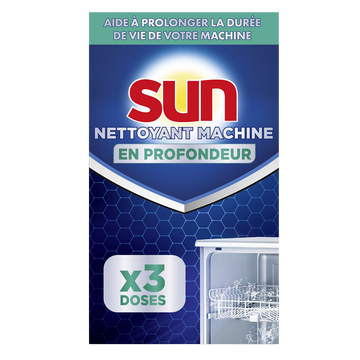 Nettoyant machine lave-vaisselle hors cycle SUN 3 doses