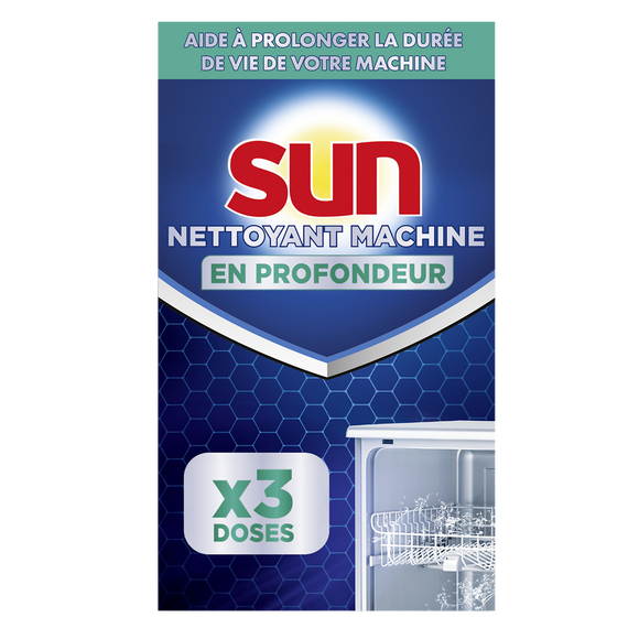 Nettoyant machine lave-vaisselle hors cycle SUN 3 doses