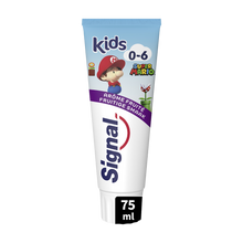 Dentifrice enfant 0-6 ans arôme fruité super mario SIGNAL 75ml
