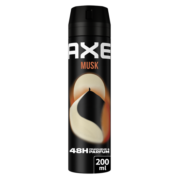 Déodorant homme musk 48h fraîcheur & parfum AXE spray 200ml