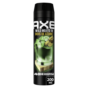 Déodorant homme suprême wild mojito & bois de cèdre 48h AXE spray 200ml