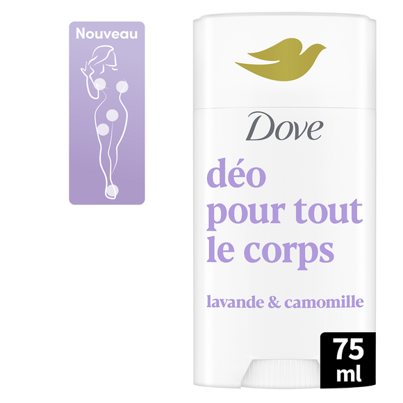 Déodorant pour tout le corps lavande & camomille stick 24h DOVE 75ml
