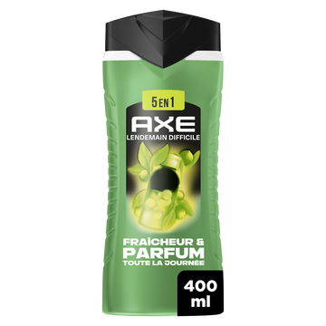 Gel douche AXE homme 5-en-1 lendemain difficile 400ml