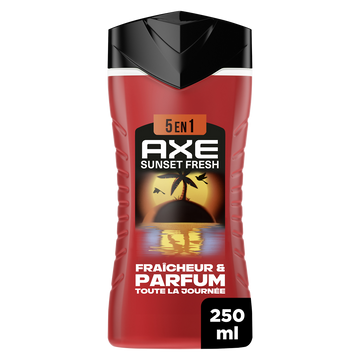 Gel douche AXE homme 5-en-1 sunset fresh 250ml