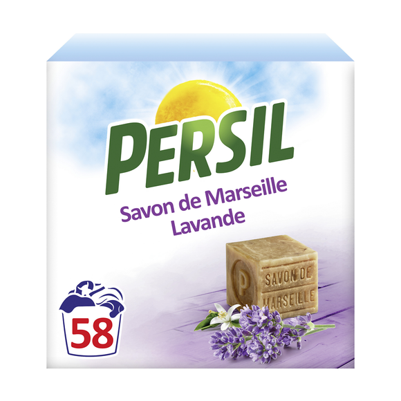 Lessive poudre bouquet de provence PERSIL 58 lavages