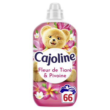 Adoucissant fleur de tiaré & pivoine CAJOLINE 66 lavages