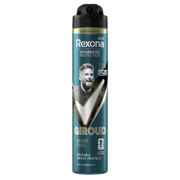 Déodorant homme Olivier Giroud spray anti-transpirant 72h REXONA 200ml