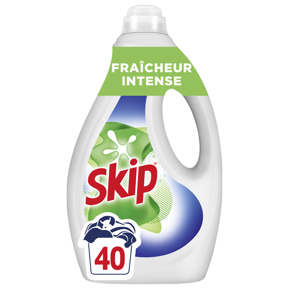 Lessive liquide fraîcheur intense SKIP 40 lavages
