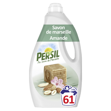 Lessive liquide douceur d'amande PERSIL 61 lavages