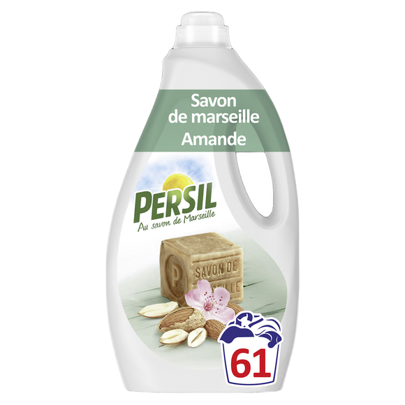 Lessive liquide douceur d'amande PERSIL 61 lavages