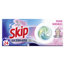 Lessive Capsules Peaux Sensibles Ultimate SKIP - 24 capsules