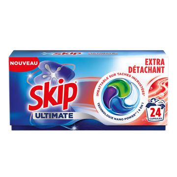 Lessive Capsules EXTRA DETACHANT Ultimate SKIP- 24 capsules
