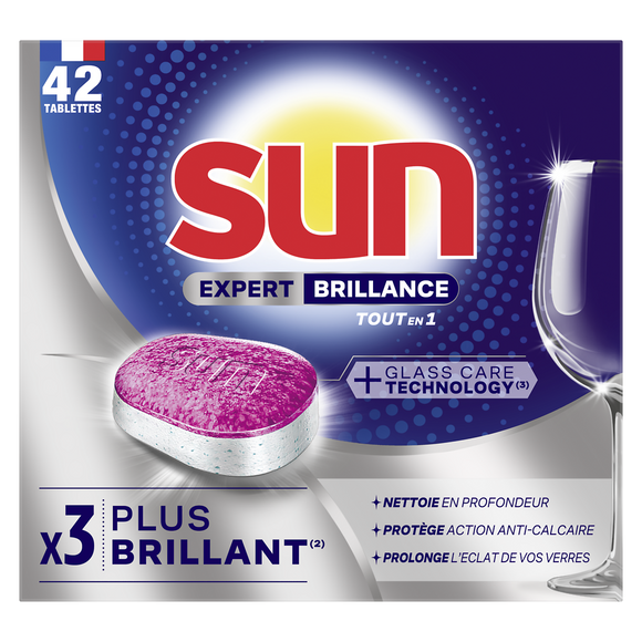 Tablette lave-vaiselle SUN exp+ brillance x42