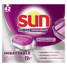 Tablette lave-vaiselle SUN exp+ dégraissant x42