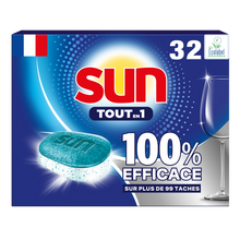 Tablette lave-vaiselle SUN Tout en 1 regular - x32