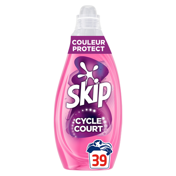 Lessive liquide Cycle Court Couleur Protect SKIP - 39 lavages